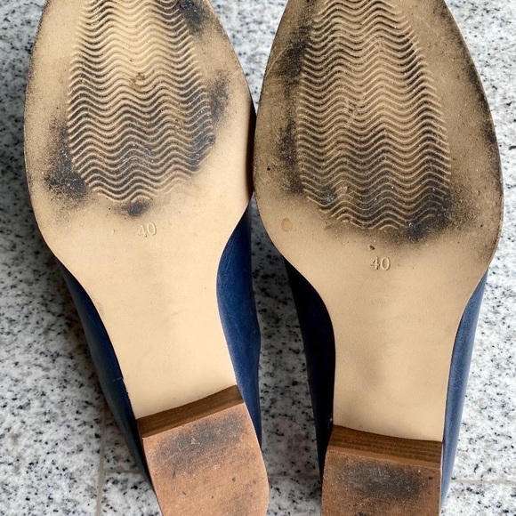 Chic Blue Leather Women's Heels - Picture 3 of 3